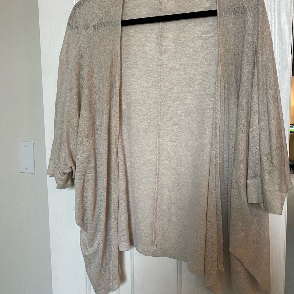 Painted Threads cream slouchy cardigan